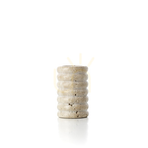 Teelichthalter BAZAR BIZAR Travertin Beige Stein M small 3