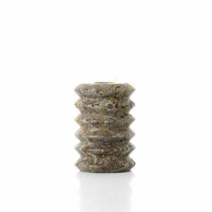 Kerzenhalter BAZAR BIZAR Travertin Ripple grau Stein S 0 Kerzenhalter BAZAR BIZAR Travertin Ripple grau Stein S small 0