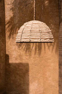Pendelleuchte BAZAR BIZAR The Wooden Bead Dome Natural 48 cm small 1