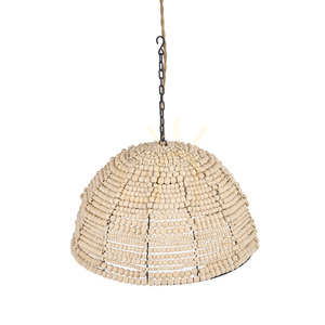 Pendelleuchte BAZAR BIZAR The Wooden Bead Dome Natural 48 cm small 7