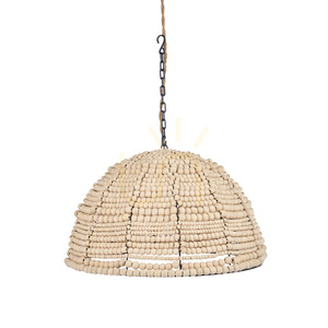 Pendelleuchte BAZAR BIZAR The Wooden Bead Dome Natural 48 cm small 8