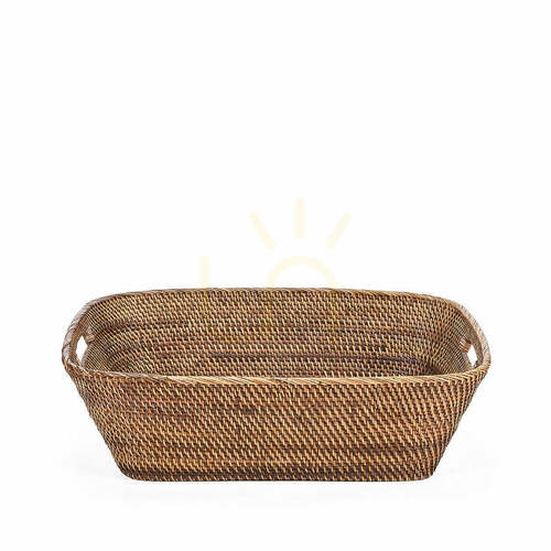 Prüfen Weidenkorb BAZAR BIZAR Hannah Rattan Naturbraun Beige L Baskets