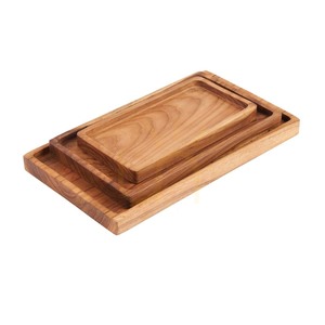 Tablett aus Teakwurzel BAZAR BIZAR Natur Beige Teak Root Collection 30x18 cm small 7