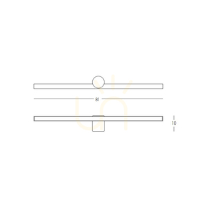 LED-Wandleuchte 17 W, 3000 K, Aluminium, sandweiß, IP54, ZAMBELIS small 2