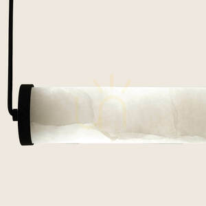 LED-Pendelleuchte 23 W, 3000 K, Triac, Sandy Black – Alabaster ZAMBELIS small 3