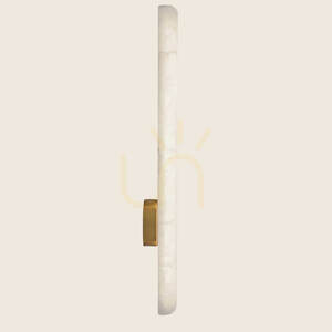 LED-Wandleuchte 19 W, 3000 K, Triac, Alabaster – Messing, ZAMBELIS small 2