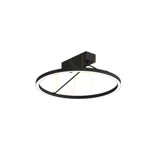 LED-Deckenleuchte 26 W, 3000 K, Triac, sandschwarz, ZAMBELIS small 0
