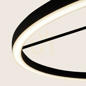 LED-Deckenleuchte 42 W, 3000 K, Triac, sandschwarz, ZAMBELIS small 1