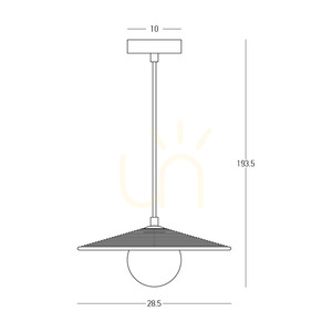 Zambelis 2598 Pendelleuchte – Terrakotta und Schwarz, Opalglas, G9, Ø28,5 cm small 3