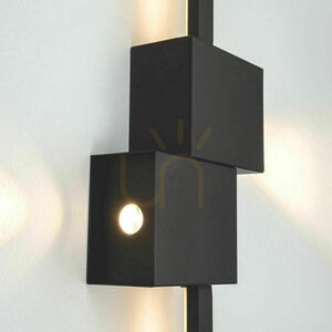LED-Wandleuchte 20 W, 3000 K, Triac, sandfarben-schwarz, ZAMBELIS small 1