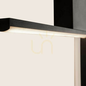 LED-Wandleuchte 10 W, 3000 K, Triac, sandfarben-schwarz, ZAMBELIS small 3