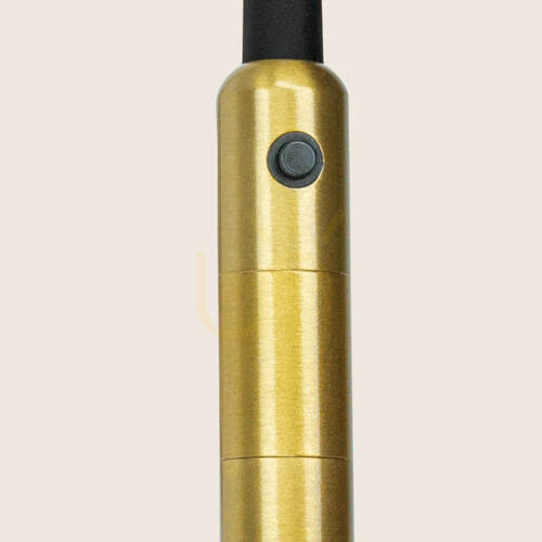 Prüfen LED-Wandleseleuchte 3 W, 3000 K, mattgoldfarbenes Metall – Aluminium, ZAMBELIS