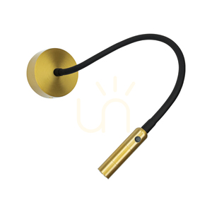 LED-Wandleseleuchte 3 W, 3000 K, mattgoldfarbenes Metall – Aluminium, ZAMBELIS small 0