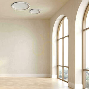 LED-Deckenleuchte 41 W, 2700 K–3000 K–4000 K, gebürstetes Silber, ZAMBELIS small 0