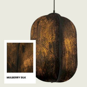 1xE27 Pendelleuchte, max.. 15 W, Farbe „Mulberry Silk“ – Metallic-Schwarz, ZAMBELIS small 1