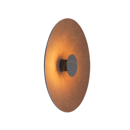 Prüfen LED-Wandleuchte 6 W, Akustik, hellbraun – schwarz, ZAMBELIS