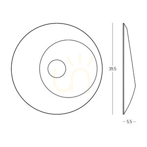 LED-Wandleuchte 6 W Acoustic Light, dunkelgrau, ZAMBELIS small 4