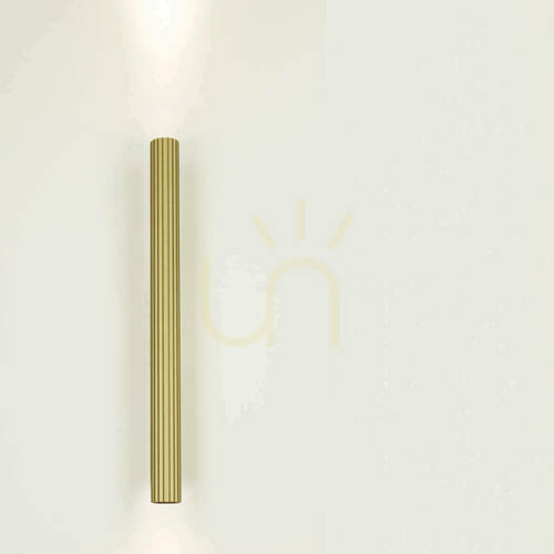Prüfen LED-Wandleuchte 2x6 W, 3000 K, Messing und Metall – Aluminium, ZAMBELIS