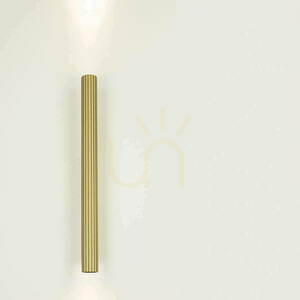 LED-Wandleuchte 2x6 W, 3000 K, Messing und Metall – Aluminium, ZAMBELIS small 0