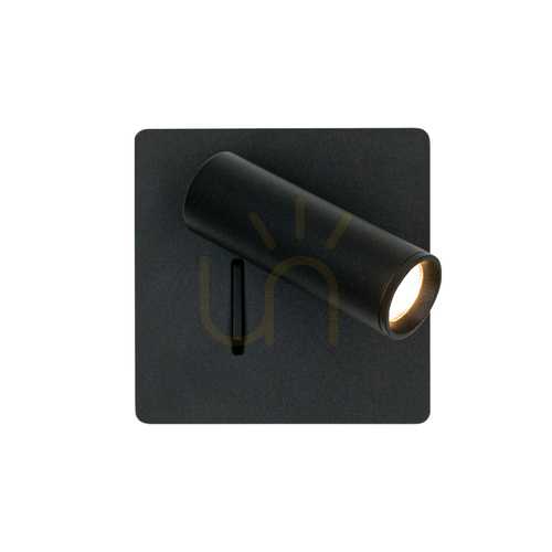 Prüfen LED-Leseleuchte zur Wandmontage, 3 W, 3000 K, Metall – Aluminium, ZAMBELIS