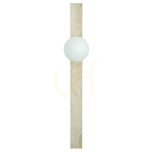 Prüfen Wandleuchte 1xG9 LED MAX 5 W Naturstein – Opalglas ZAMBELIS