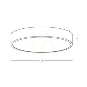 Zambelis 25376 LED-Deckenleuchte weiß matt 40 cm 28 W 3000 K small 1