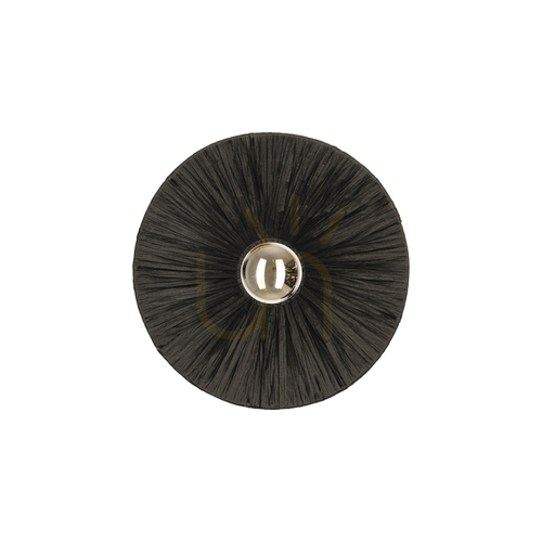 Prüfen Wandleuchte Zambelis 25455 schwarzes Rattan Ø25 cm 1×E27