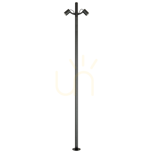 Prüfen LED-Außenlaterne 17 W, 3000 K, schwarzes Aluminium, IP65, ZAMBELIS