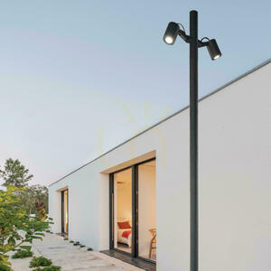 LED-Außenlaterne 17 W, 3000 K, schwarzes Aluminium, IP65, ZAMBELIS small 0