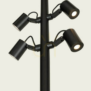 LED-Außenlaterne 35 W, 3000 K, schwarzes Aluminium, IP65, ZAMBELIS small 2