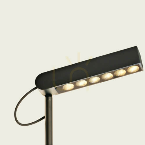 Prüfen LED-Außenpollerleuchte 8 W – 24 V, 3000 K, sandschwarz, IP65, ZAMBELIS