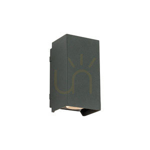 LED-Außenwandleuchte mit Up-Down-Beleuchtung, 2 × 3 W, 3000 K, Graphit-Aluminium, IP65, ZAMBELIS small 1
