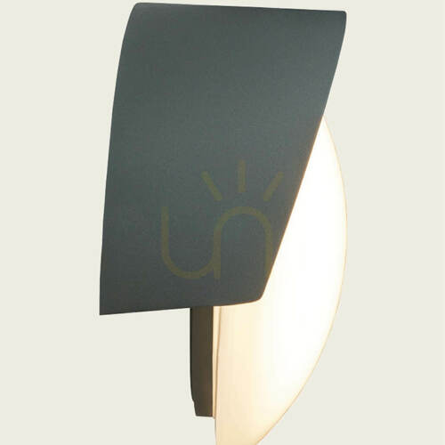 Prüfen LED-Außenwandleuchte 10 W, 3000 K, Graphit-Aluminium, IP54, ZAMBELIS