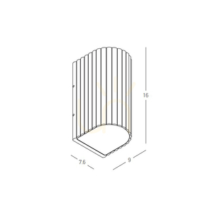LED-Außenwandleuchte mit Up-Down-Licht, 2 × 3 W, 3000 K, grau-beige, Aluminium, IP54, ZAMBELIS small 3