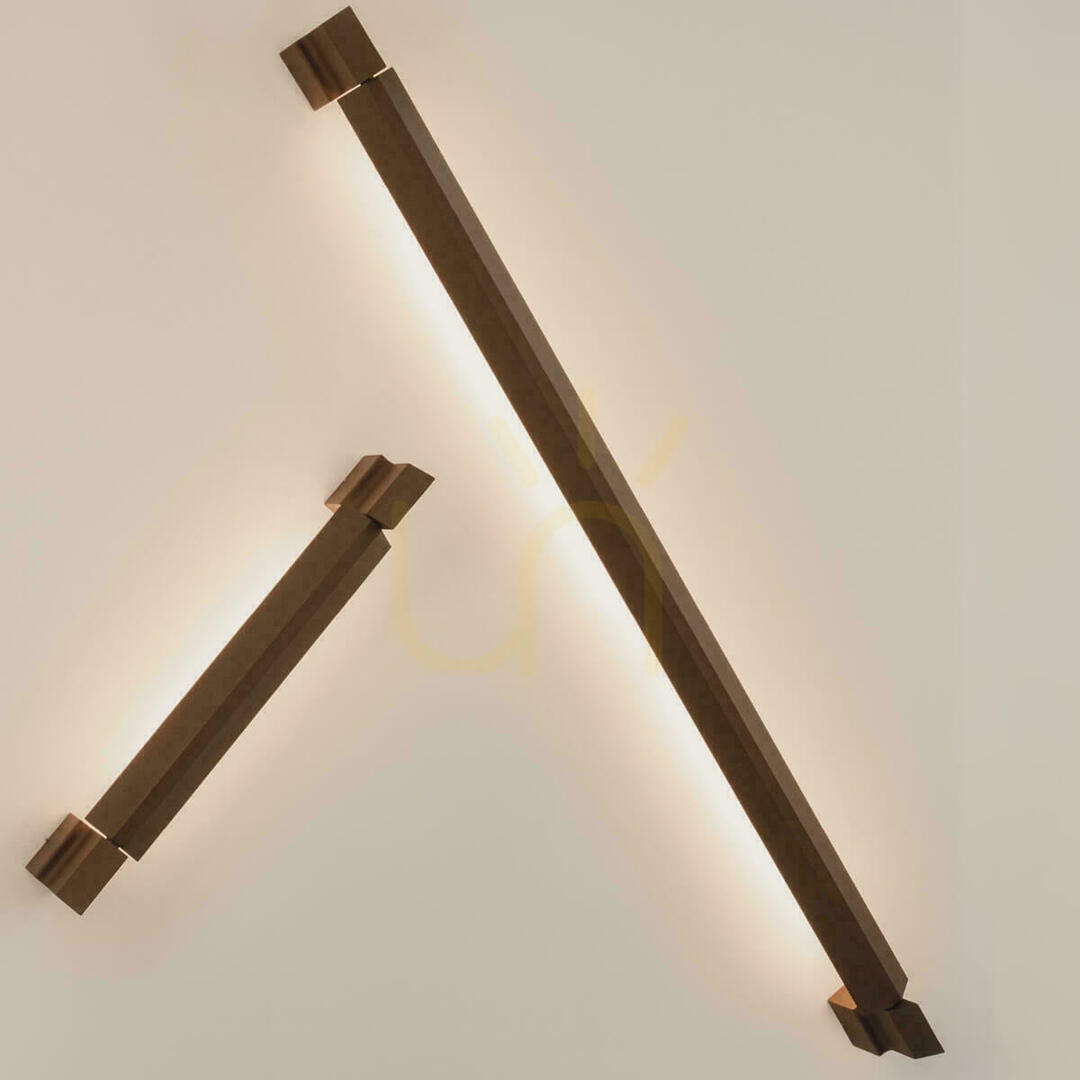 Outdoor Wall LED 350° Rotatable Light 36W 3000k Brown Aluminium Ip54 ZAMBELIS