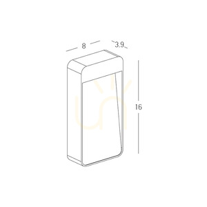 Zambelis E441 – braune LED-Außentreppenleuchte, 6 W, 3000 K, IP65 small 1