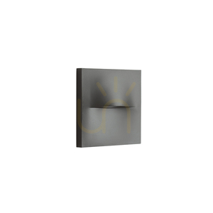 Zambelis E450 Außen-Stufenleuchte LED 3W 185lm 3000K IP65 Graphit 14x14 cm Aufbau small 1