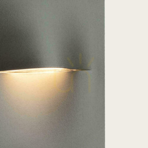 Prüfen LED-Treppenbeleuchtung für den Außenbereich, 3 W, 3000 K, Graphit-Aluminium, IP65, ZAMBELIS