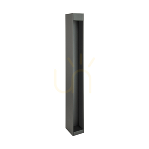 LED-Pollerleuchte für den Außenbereich, 12 W, 2200 K–4000 K, Graphit-Aluminium, IP65, ZAMBELIS small 1