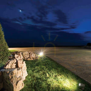LED-Außen-Spike-Leuchte 28 W – 24 V, 3000 K, Graphit-Aluminium, IP65, ZAMBELIS small 0