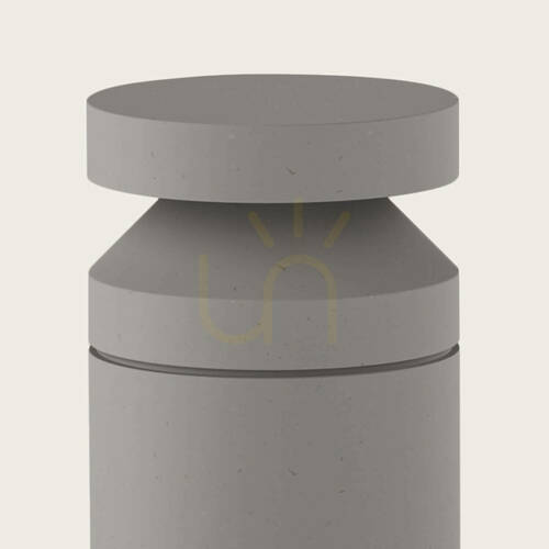 Prüfen LED-Pollerleuchte für den Außenbereich, 20 W, 3000 K, Beton – Metall – Glas, IP65, ZAMBELIS