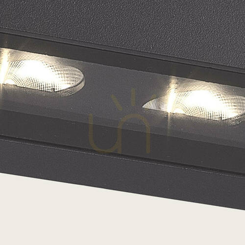 Prüfen Außenwandleuchte E518 graphit LED 13,5 W 3000 K IP54 Zambelis
