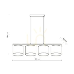 Viga Shade Pendelleuchte 4 Xe27 small 7