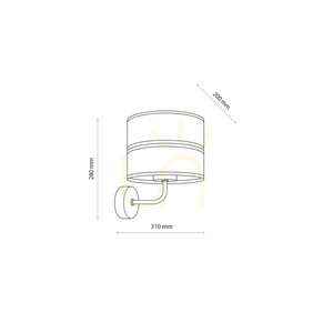 Dorma Wood Juta Wandleuchte 1 Xe27 small 9