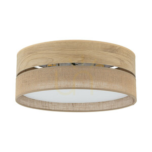 Dorma Wood Juta Deckenleuchte, 4 Xe27 small 0