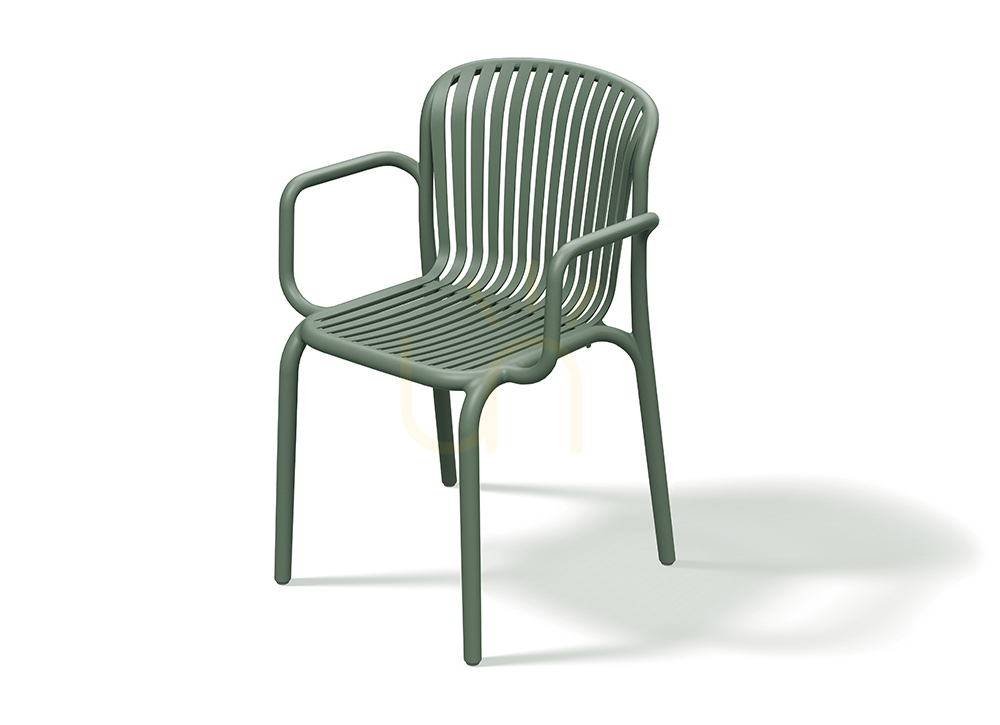 FBRK658 Brene Gartenstuhl mit Armlehnen – Verde Green von FERNE