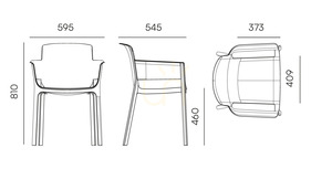 FNEK658 Nexo Gartenstuhl mit Armlehnen – Carbonfaser von FERNE 1 FNEK658 Nexo Gartenstuhl mit Armlehnen – Carbonfaser von FERNE small 1