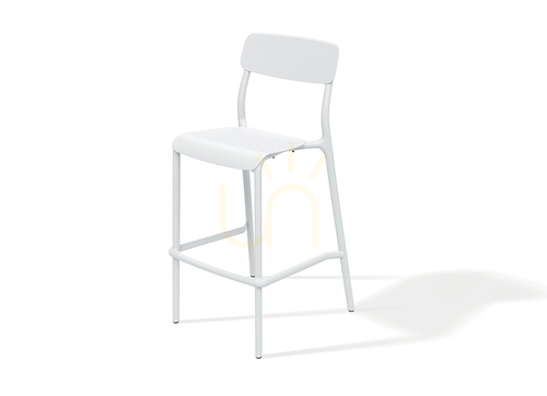 Prüfen FRIK5511 Rimo Hoher Garten-Barhocker – Weiß FERNE