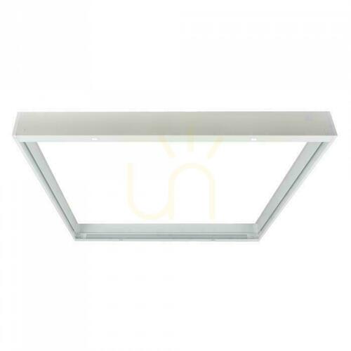Prüfen Aufputzrahmen für LED-Panels, klappbar, 600 × 600, weiß, BACKLIT ALU, 5,8 cm, weiß