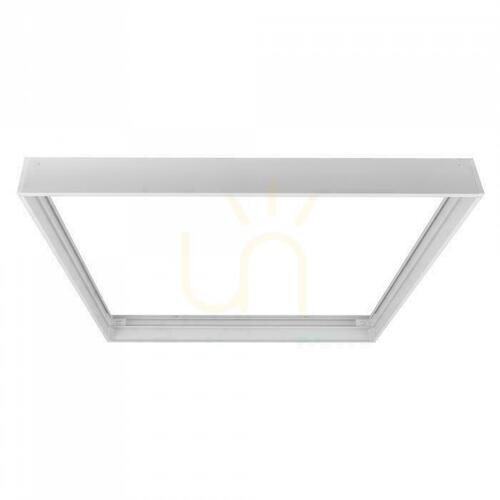 Prüfen Aufputzrahmen für LED-Panels, klappbar, 600 × 600, weiß, BACKLIT ALU, 5,8 cm, weiß